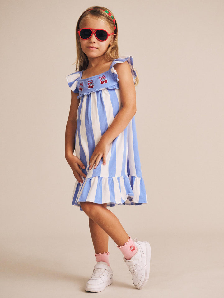 Huxbaby Seaside Cherry Stripe Dress