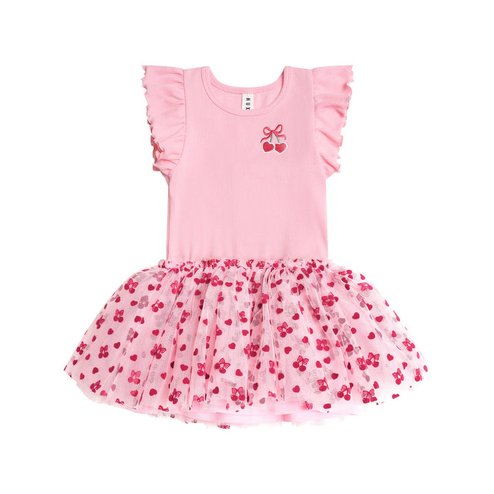 Huxbaby Cherry Pie Rib Tulle Dress
