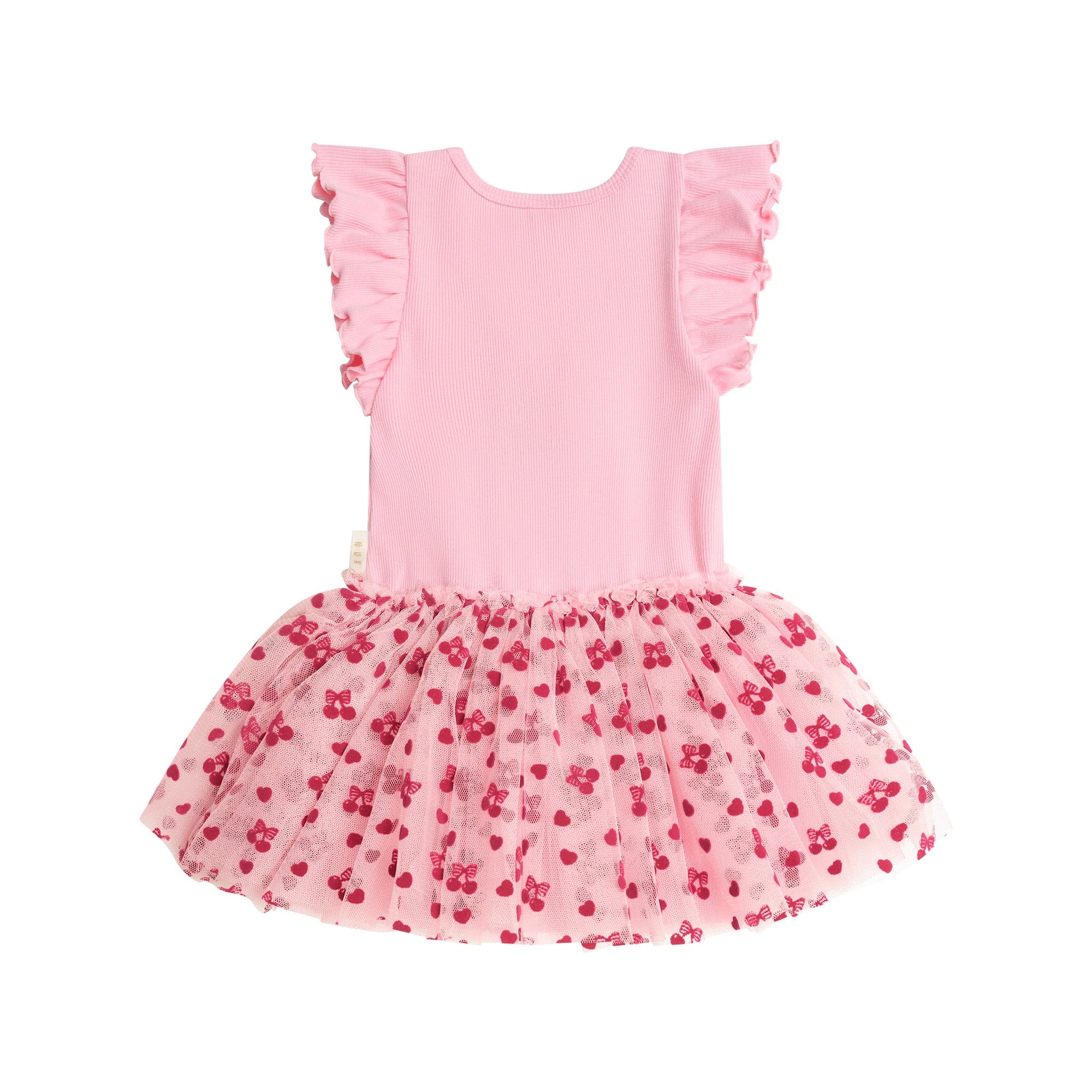 Huxbaby Cherry Pie Rib Tulle Dress