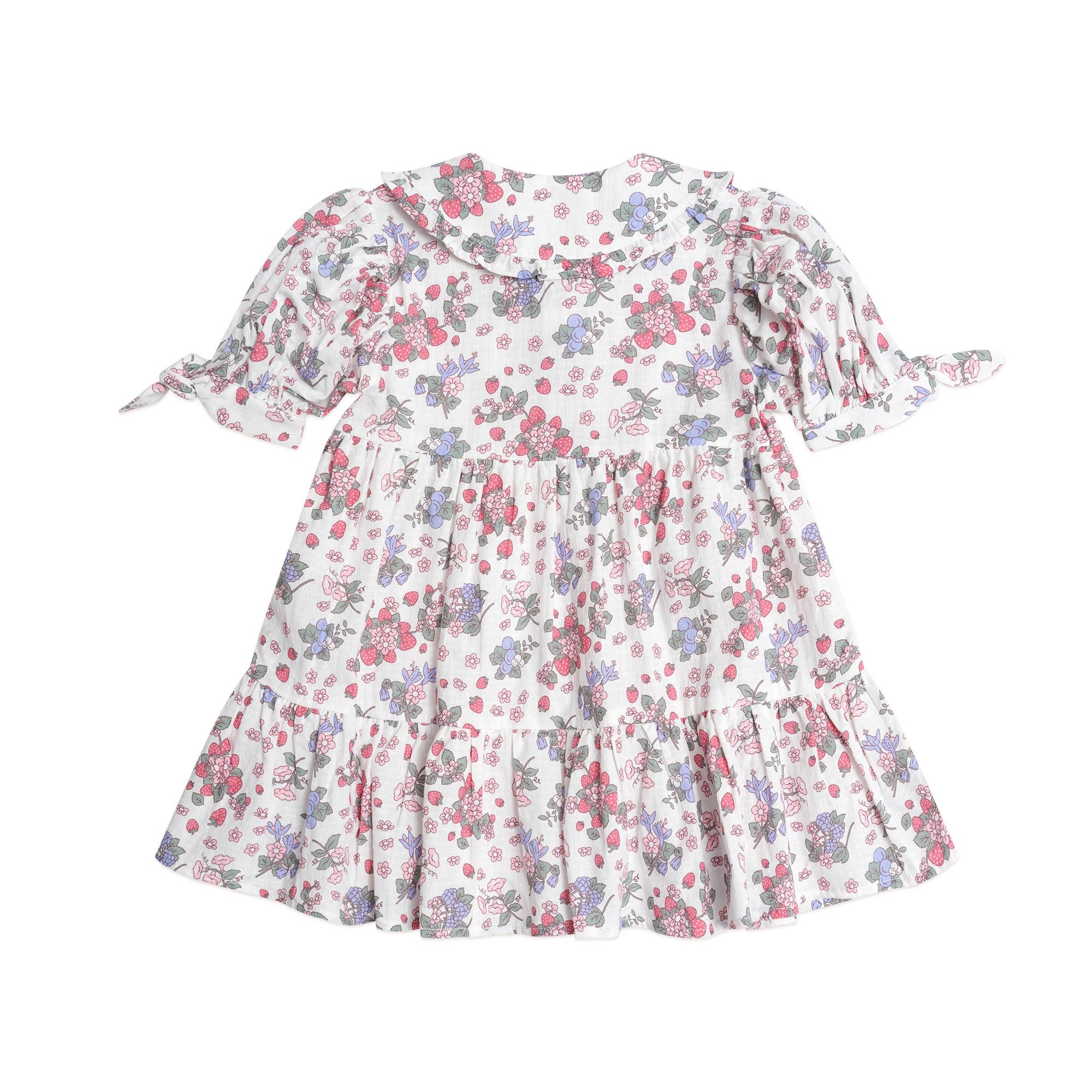 Huxbaby Strawberry Garden Tiered Smock Dress