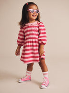 Cherry Pie Puff Sleeve Dress