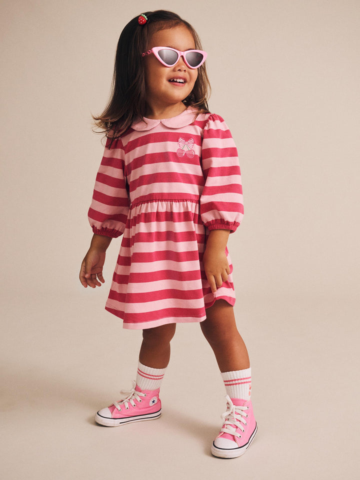 Huxbaby Cherry Pie Puff Sleeve Dress