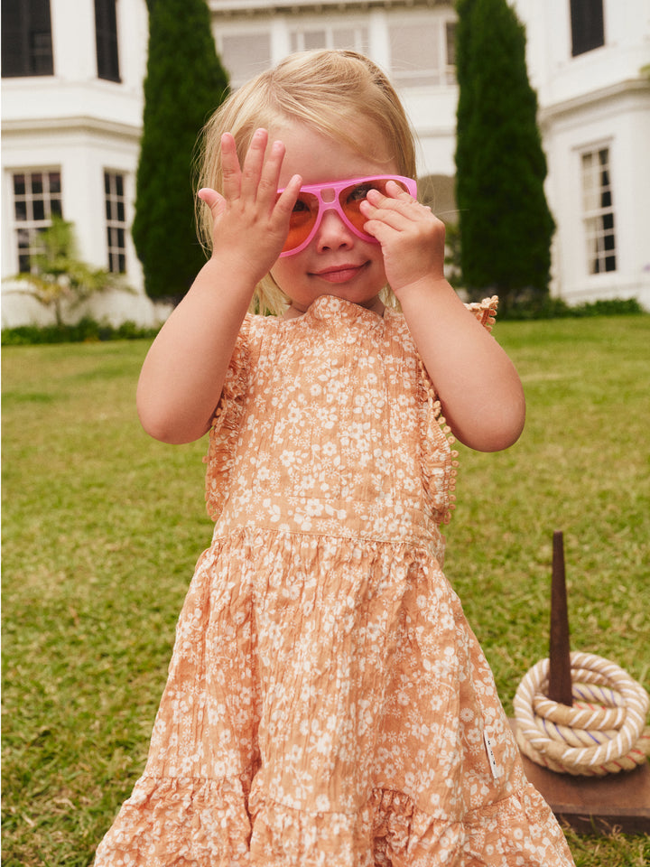 Huxbaby Floral Warm Glow Dress