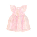 Starry Rainbow Frill Tulle Dress - Rainbow
