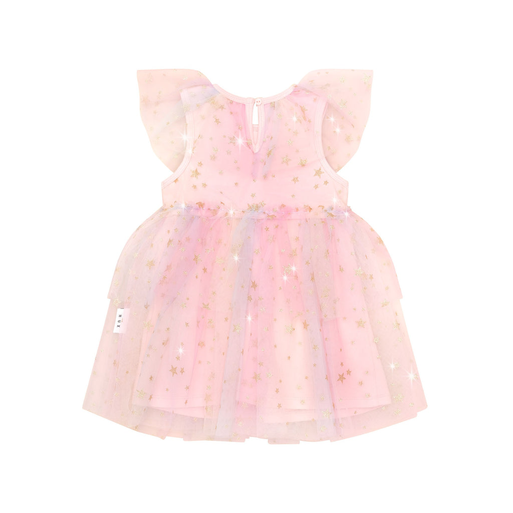 Starry Rainbow Frill Tulle Dress - Rainbow