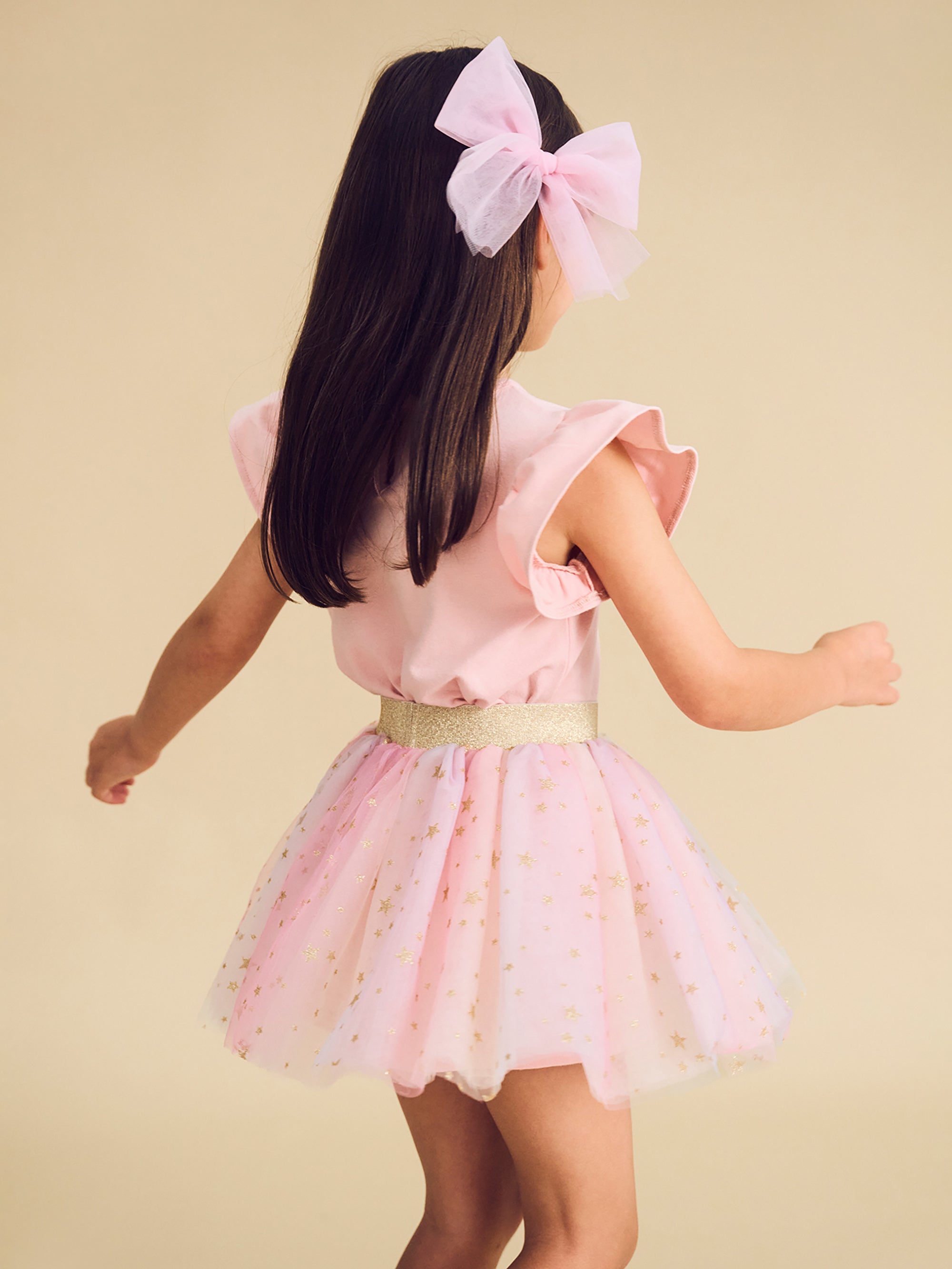 Starry Rainbow Tulle Skirt - Rainbow