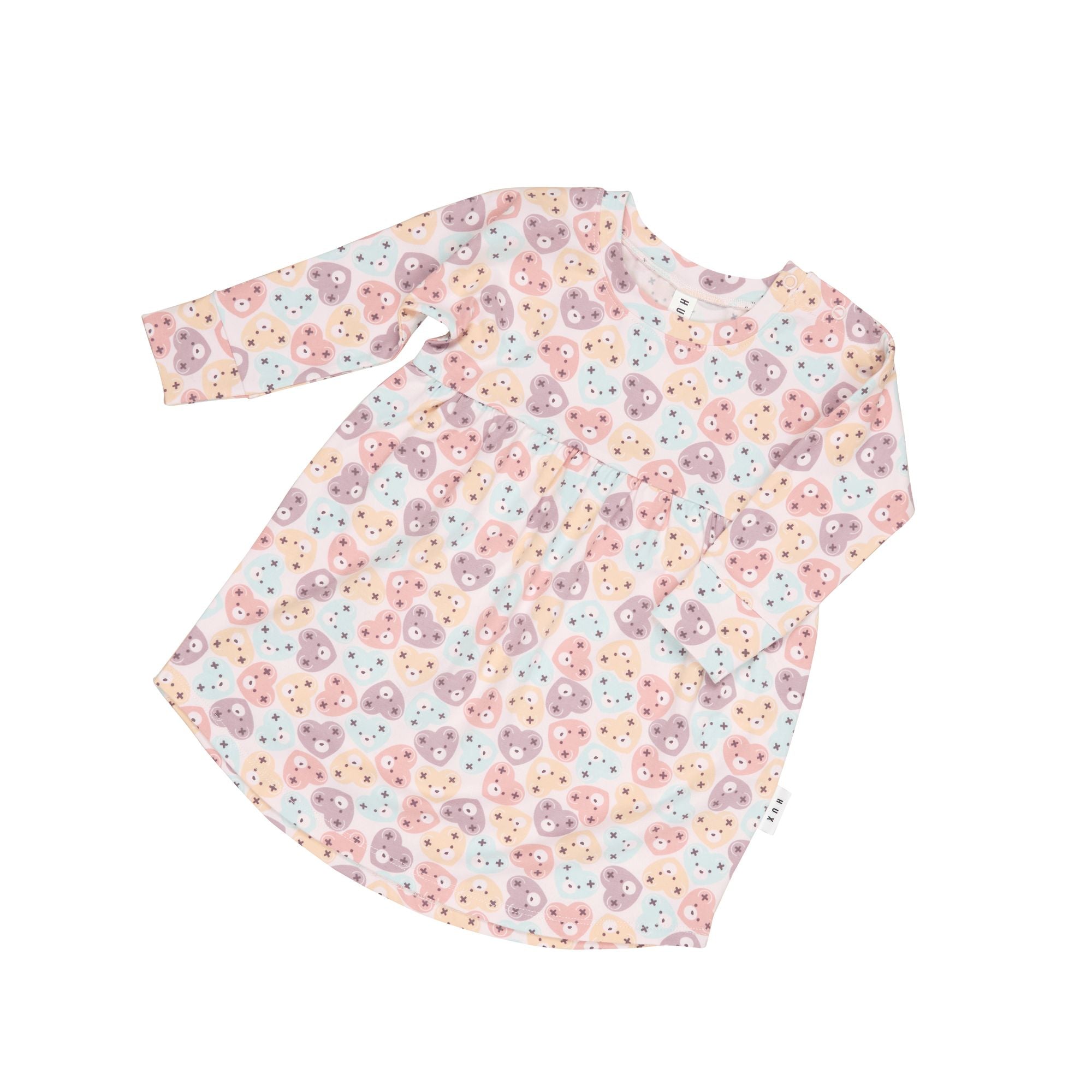Huxbaby Heart Bear Swirl Dress