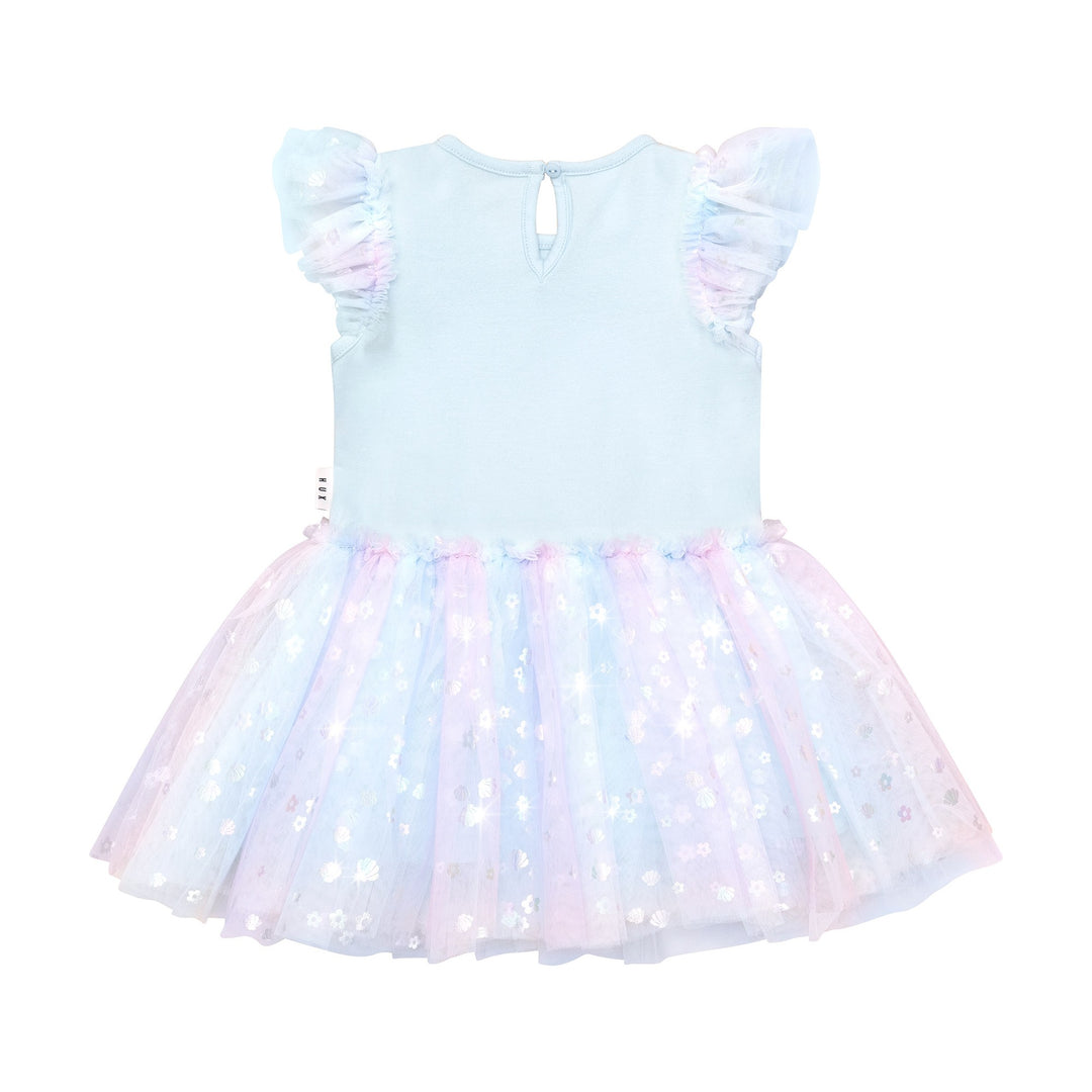Huxbaby Daisy Seashell Ballet Dress - Soft Aqua