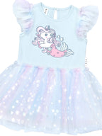 Daisy Seashell Ballet Dress - Soft Aqua
