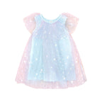 Daisy Seashell Tulle Flutter Dress - Sea Rainbow
