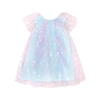 Daisy Seashell Tulle Flutter Dress - Sea Rainbow