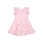 Daisy Seashell Frill Swing Dress - Lilac Mist