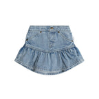 Dreamy Denim Frilly Skirt