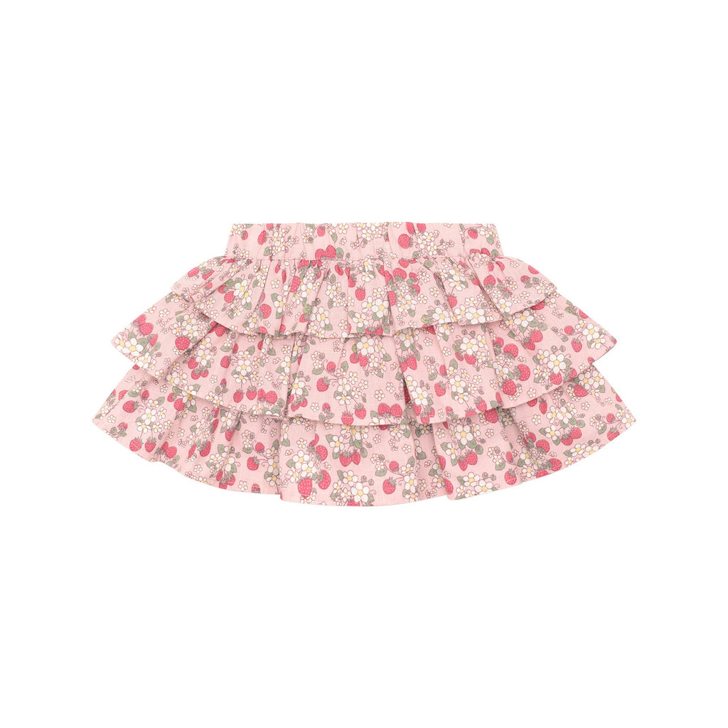 Vintage Strawberry Frill Skirt - Blush