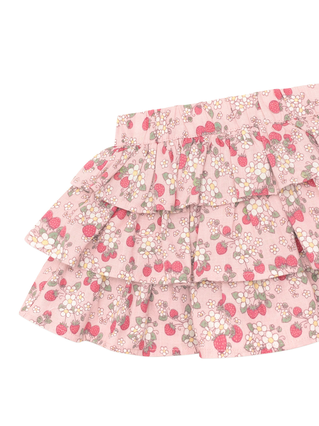 Vintage Strawberry Frill Skirt - Blush