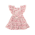 Vintage Strawberry Ruffle Dress - Blush
