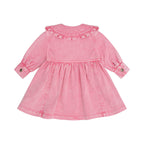 Cherry Vintage Collar Dress - Bubblegum