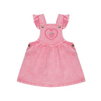 Berry Vintage Pinafore Dress - Bubblegum