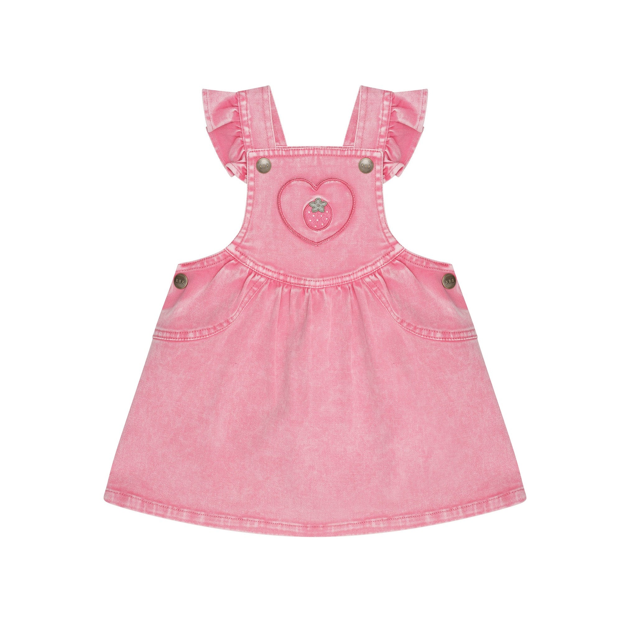 Berry Vintage Pinafore Dress - Bubblegum
