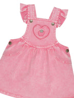 Berry Vintage Pinafore Dress - Bubblegum