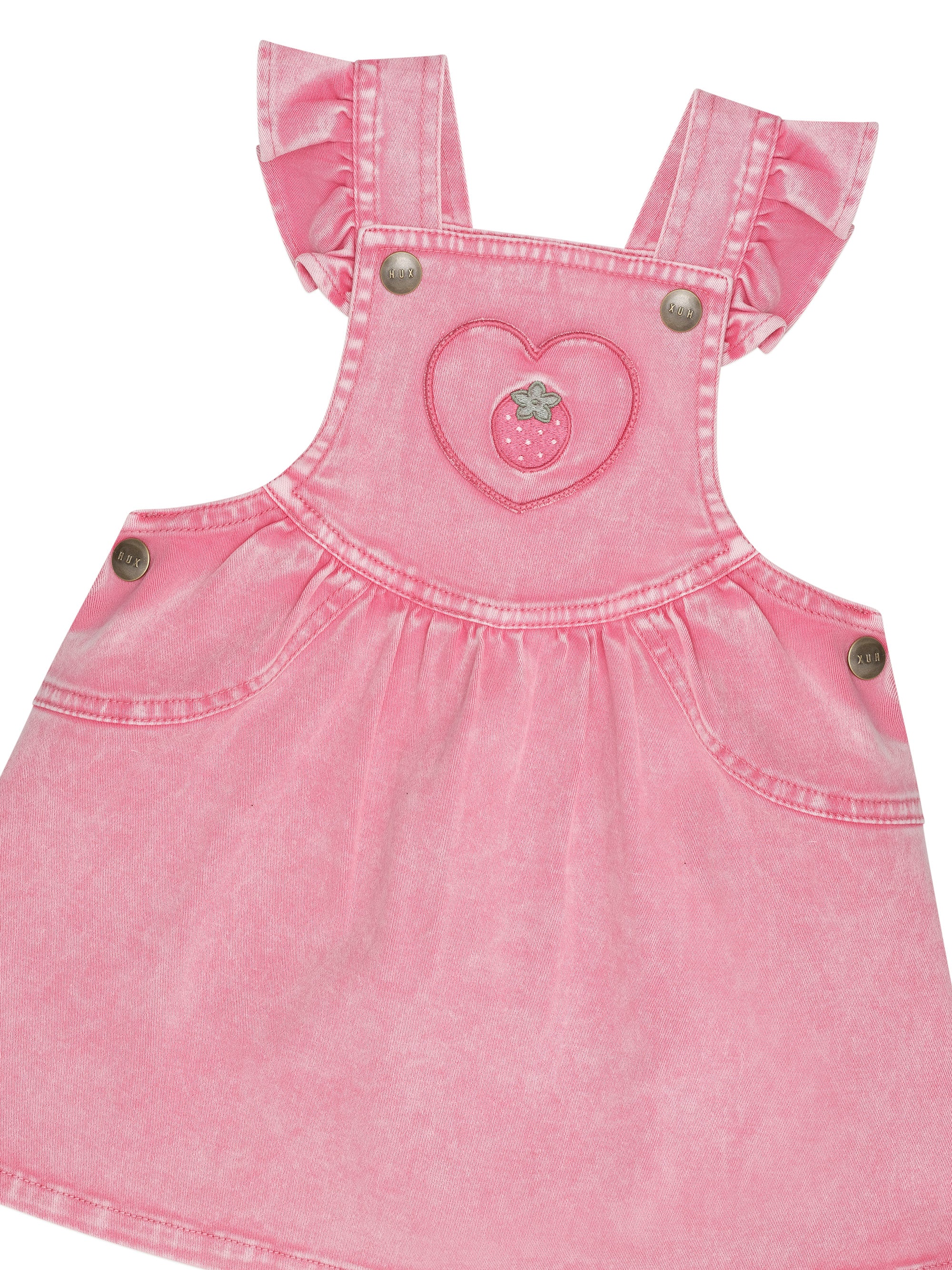 Berry Vintage Pinafore Dress - Bubblegum