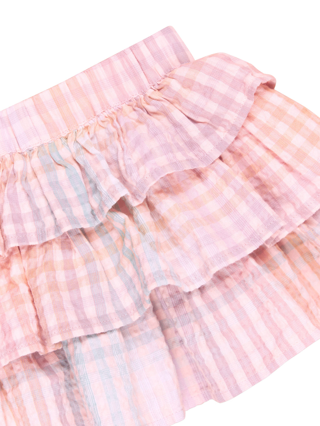 Huxbaby Frill Skirt - Rainbow Check