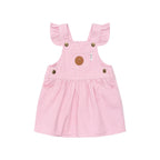 Candy Stripe Pinafore - Bubblegum Stripe