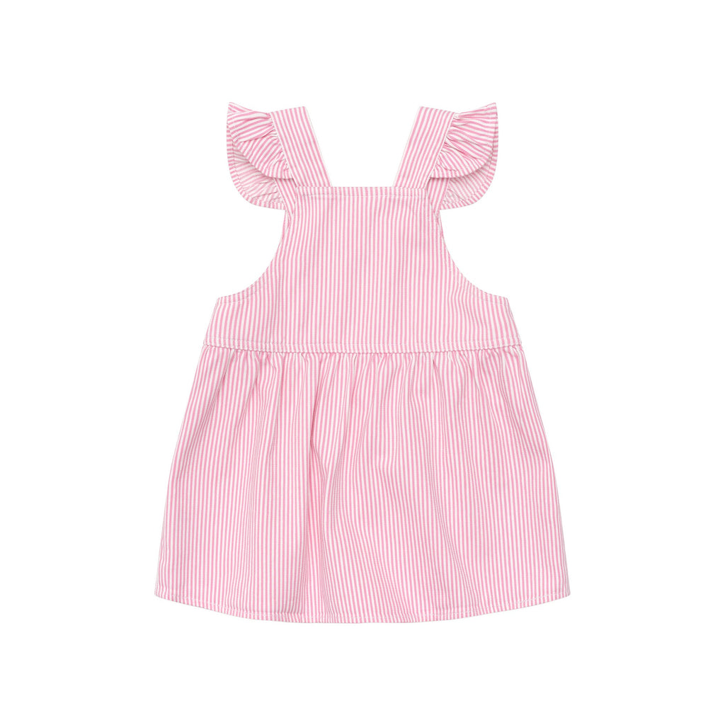 Candy Stripe Pinafore - Bubblegum Stripe
