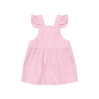Candy Stripe Pinafore - Bubblegum Stripe