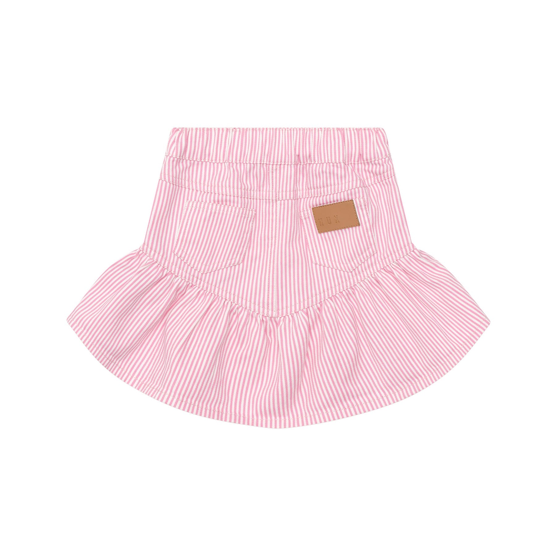 Candy Stripe Frill Skirt - Bubblegum Stripe
