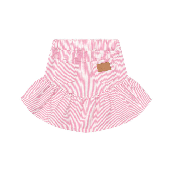 Huxbaby Candy Stripe Frill Skirt - Bubblegum Stripe
