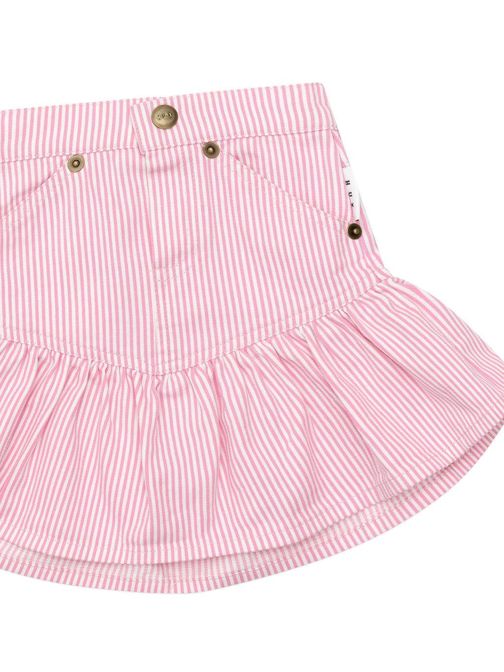 Candy Stripe Frill Skirt - Bubblegum Stripe