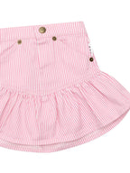 Candy Stripe Frill Skirt - Bubblegum Stripe