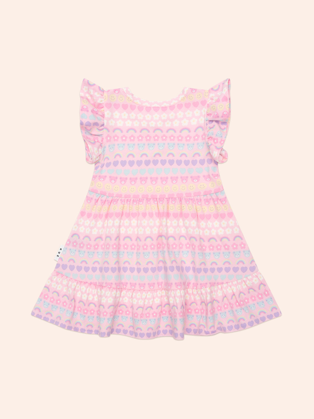 Huxbaby Emoji Rainbow Tier Dress