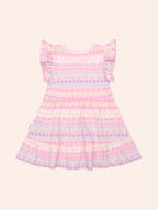 Huxbaby Emoji Rainbow Tier Dress