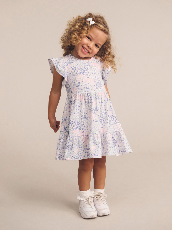 Huxbaby Flower Garden Tier Dress