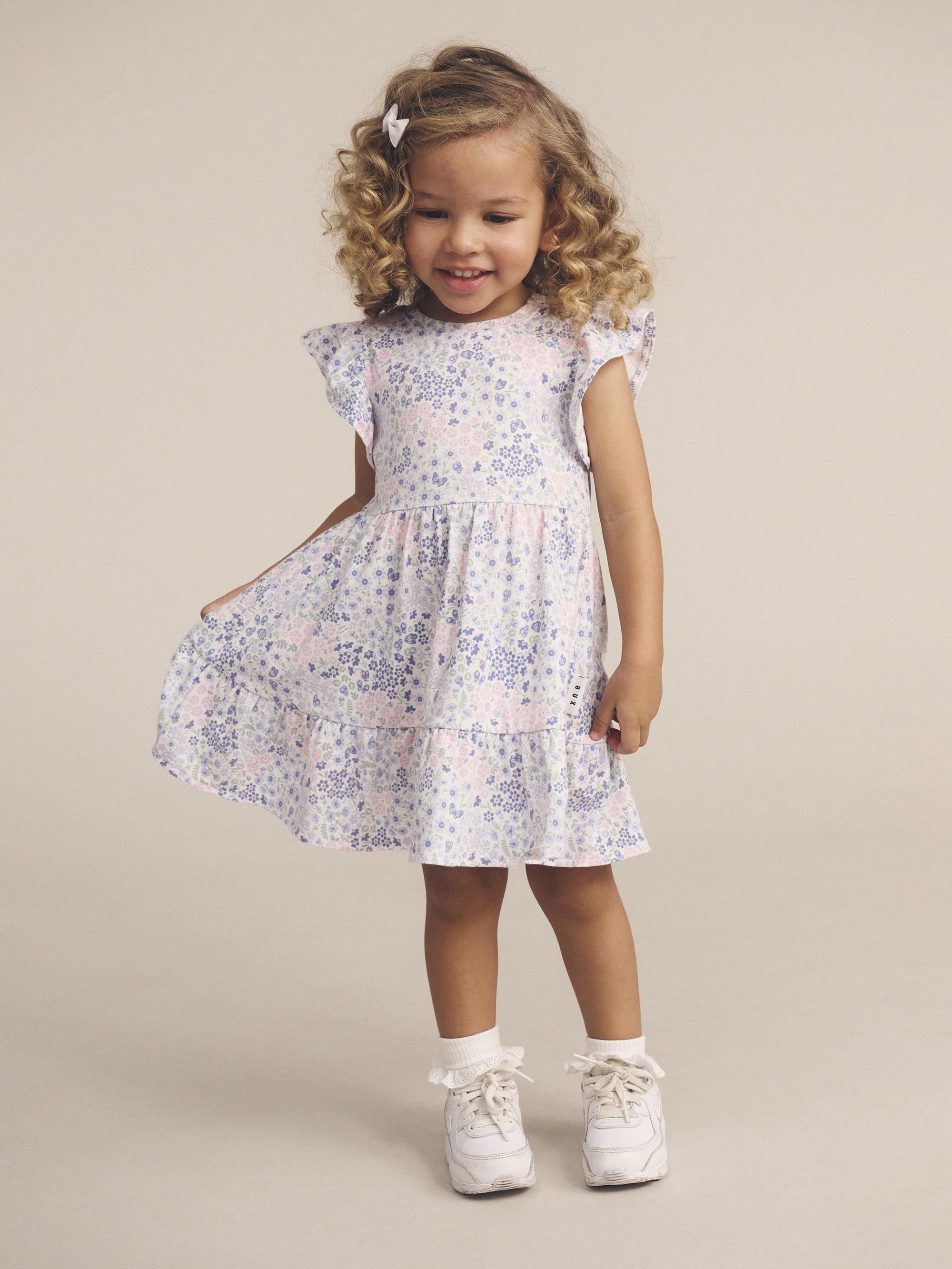 Huxbaby Flower Garden Tier Dress