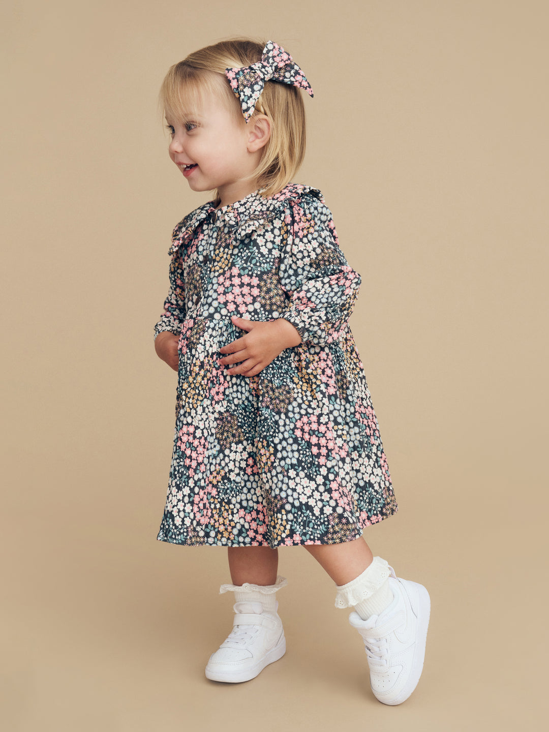 Huxbaby Garden Floral Collar Dress