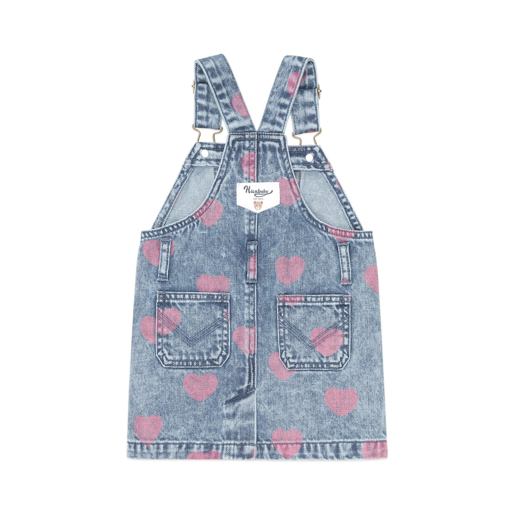 Dreamy Denim Hearts Pinafore