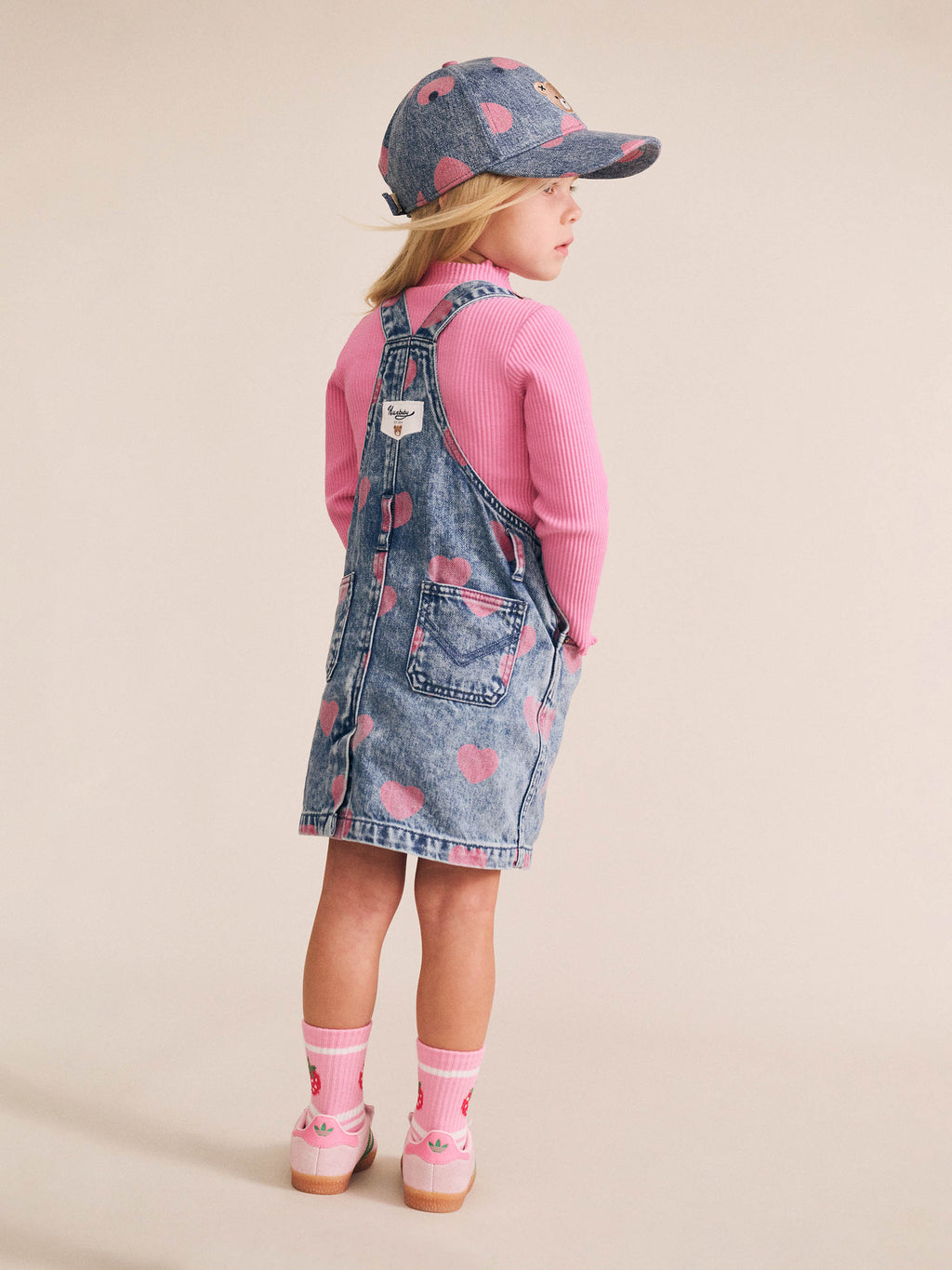 Dreamy Denim Hearts Pinafore