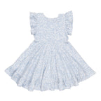 Unicorn Surprise Frill Swing Dress - Dusty Blue