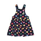 Multi Hearts Cord Pinafore