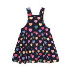 Multi Hearts Cord Pinafore