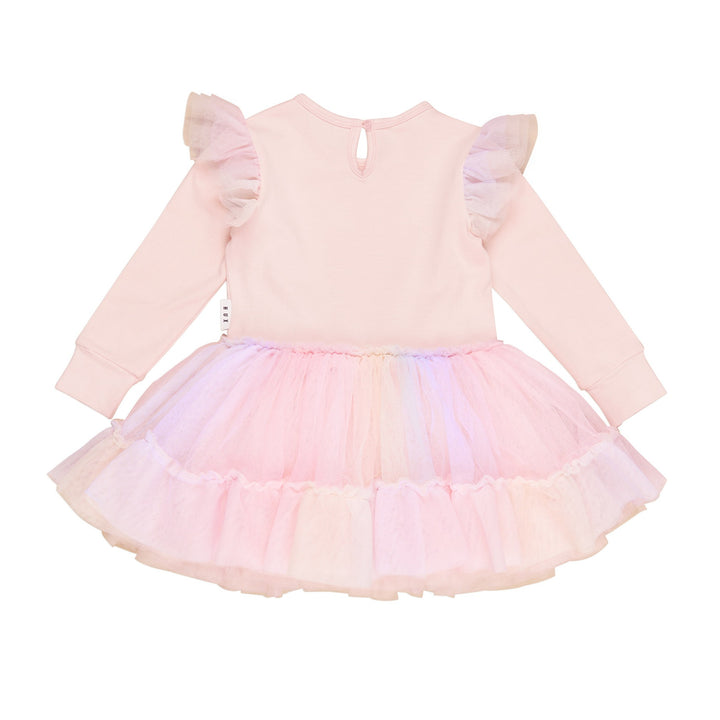 Huxbaby Loveheart Unicorn Ballet Dress - Pink Pearl