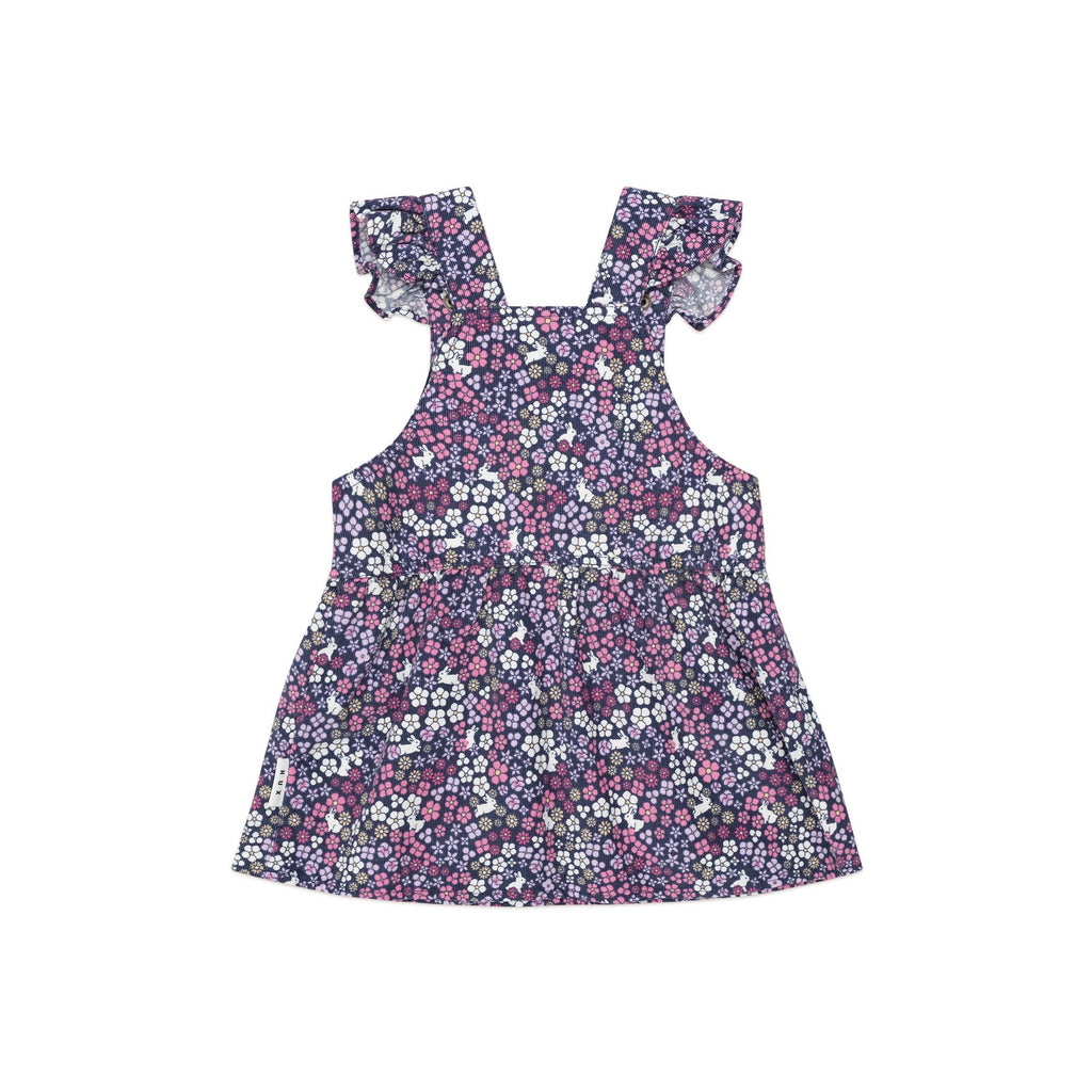 Huxbaby Midnight Flower Garden Overall Dress