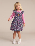 Huxbaby Midnight Flower Garden Overall Dress