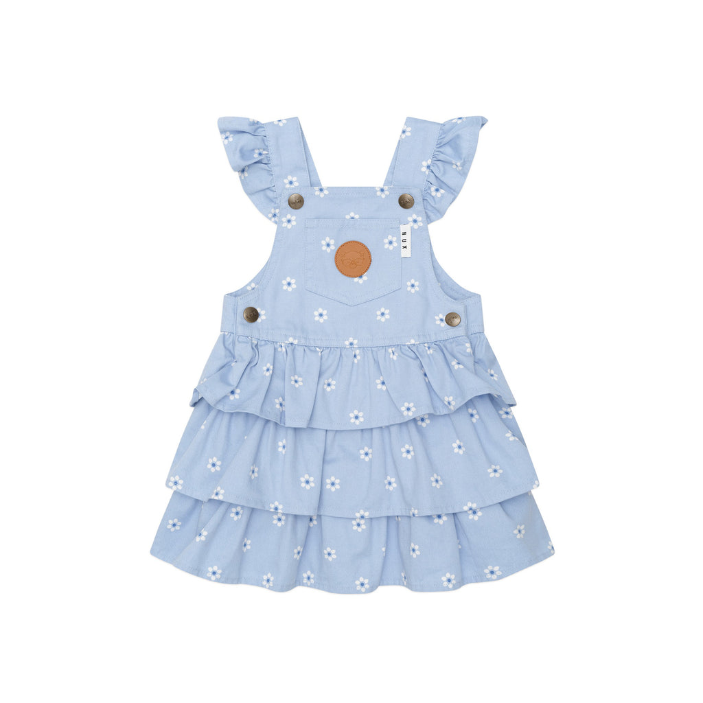 Huxbaby Ditsy Floral Tiered Overall Dress