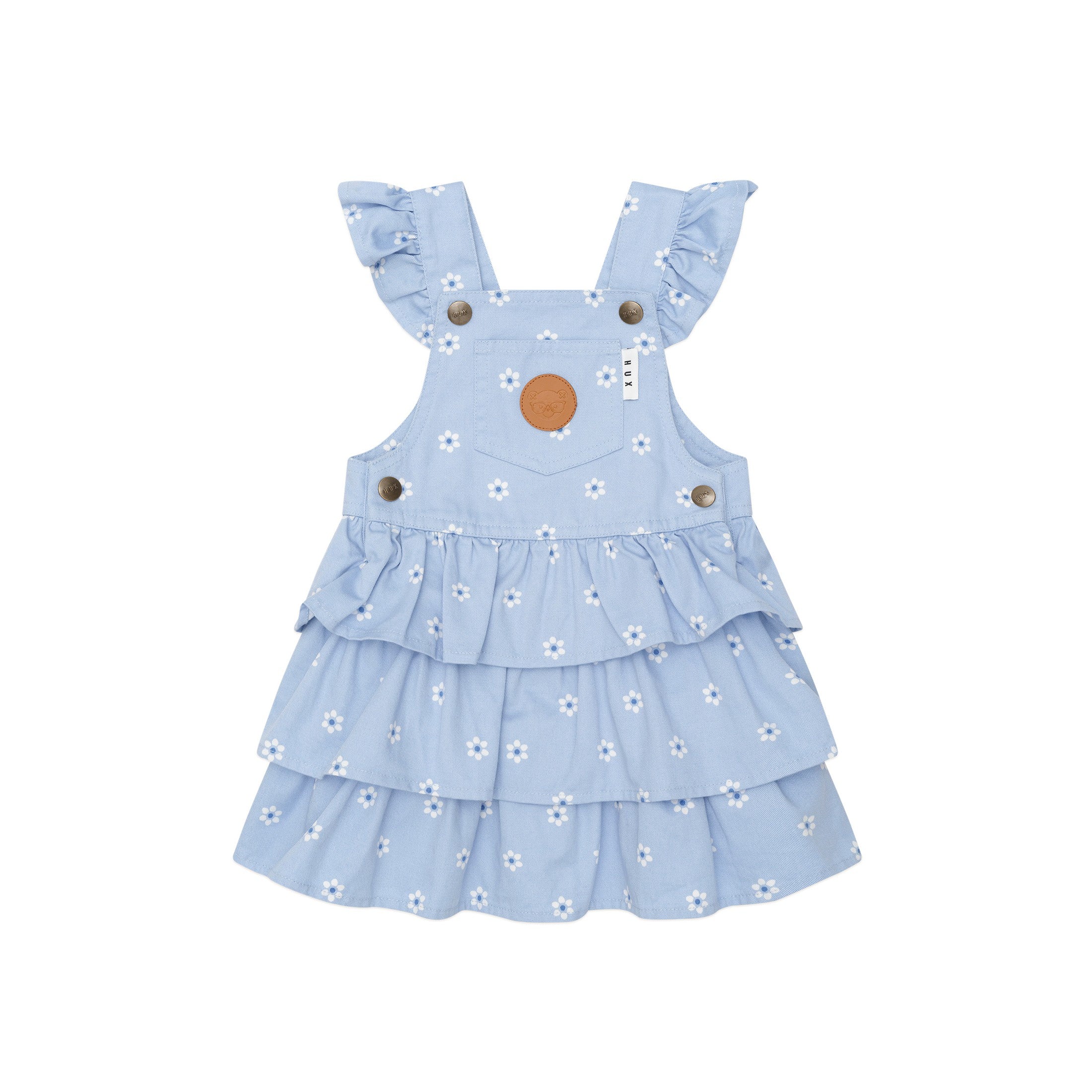 Huxbaby Ditsy Floral Tiered Overall Dress