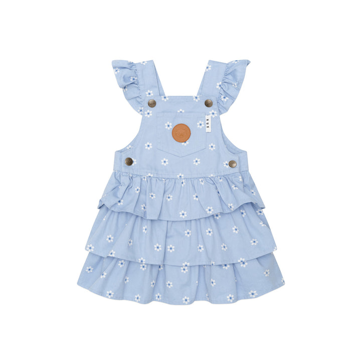 Huxbaby Ditsy Floral Tiered Overall Dress