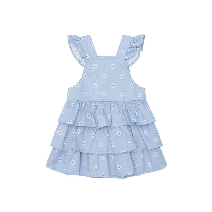 Huxbaby Ditsy Floral Tiered Overall Dress